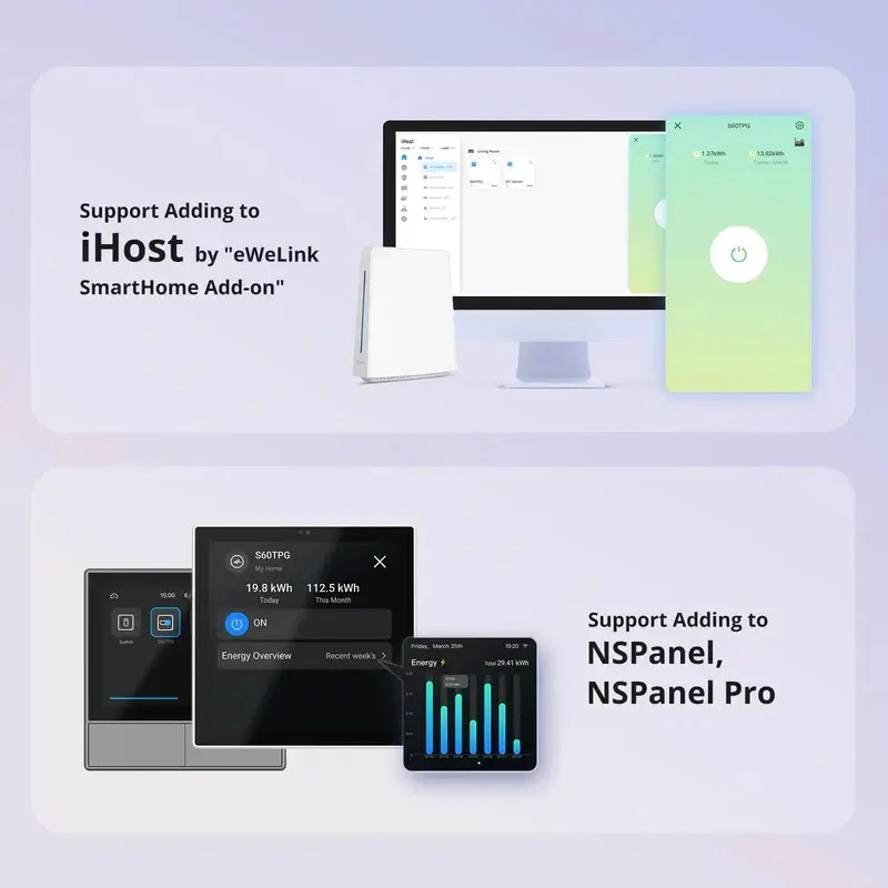 SONOFF S60TPF iPlug Wi-Fi inteligentná zásuvka