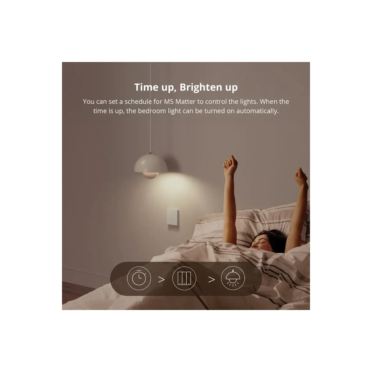 SONOFF SwitchMan Inteligentný Nástenný Vypínač M5 Matter, 2-tlačidlo, 80 mm (EU typ)