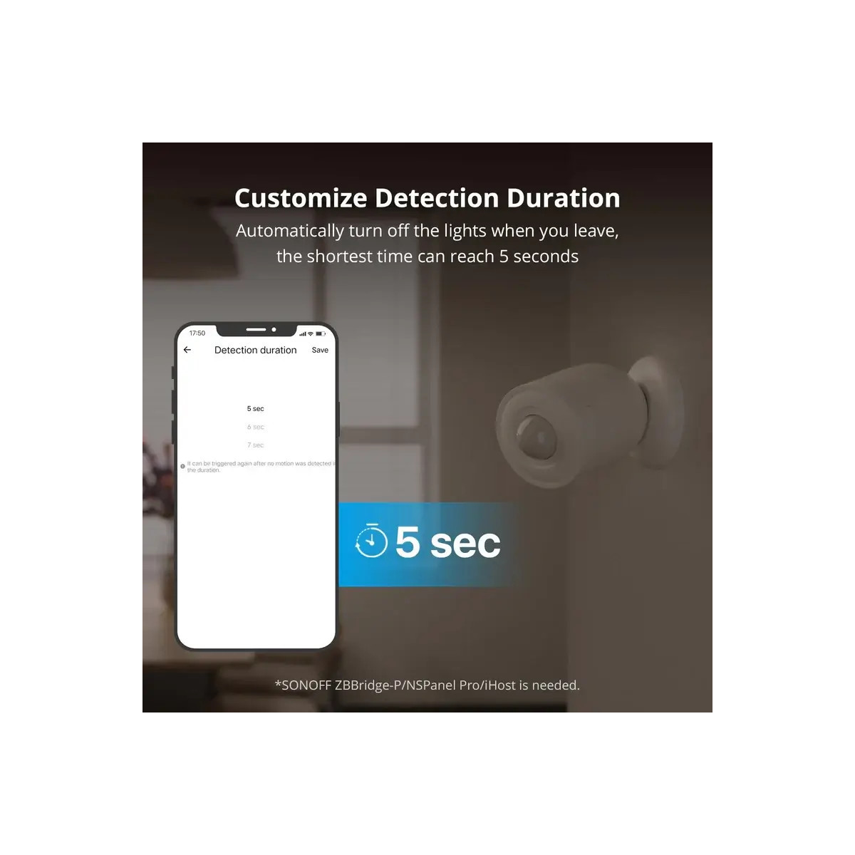 SONOFF SNZB-03P Zigbee senzor pohybu