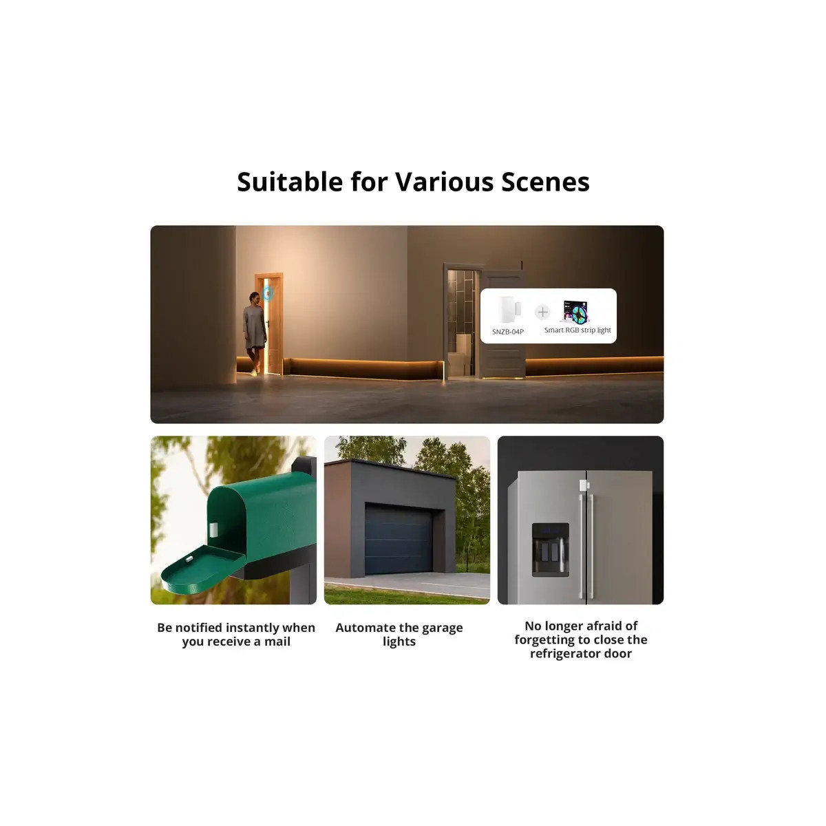 SONOFF SNZB-04P Zigbee senzor dverí a okien