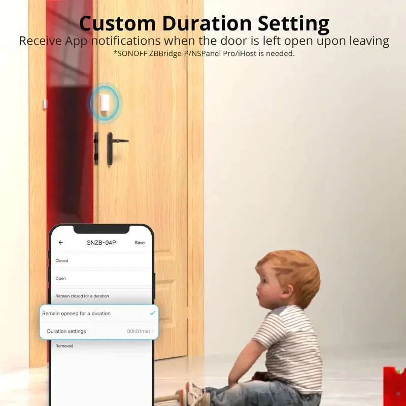 SONOFF SNZB-04P Zigbee senzor dverí a okien