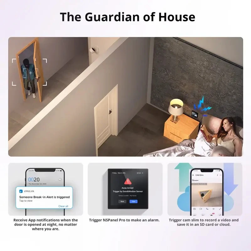 SONOFF SNZB-04P Zigbee senzor dverí a okien