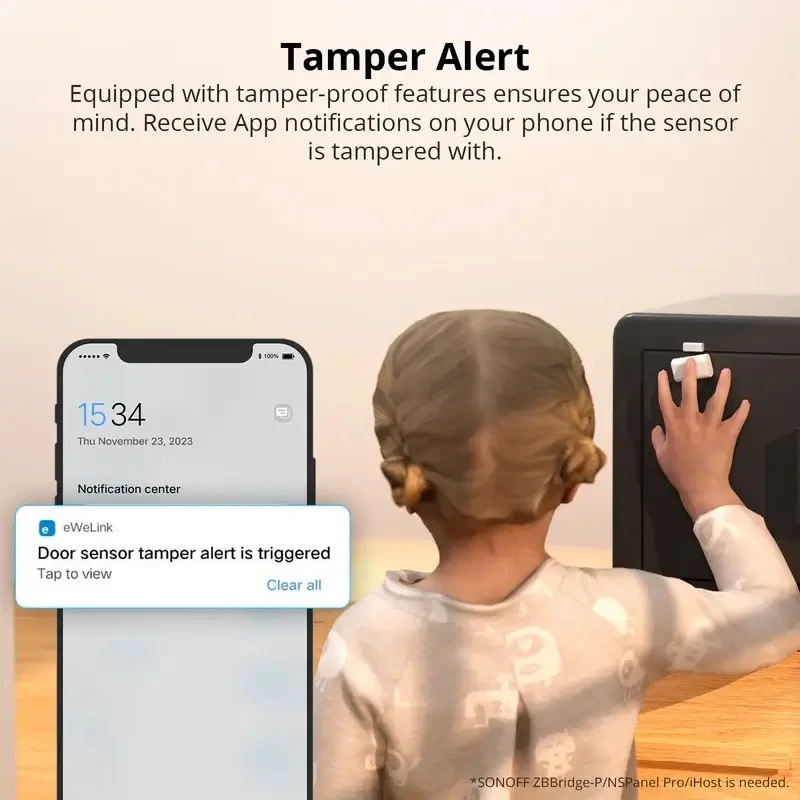 SONOFF SNZB-04P Zigbee senzor dverí a okien