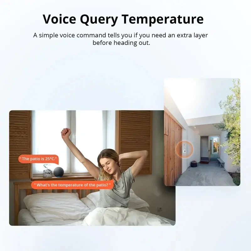 SONOFF SNZB-02WD IP65 Zigbee LCD inteligentný snímač teploty a vlhkosti