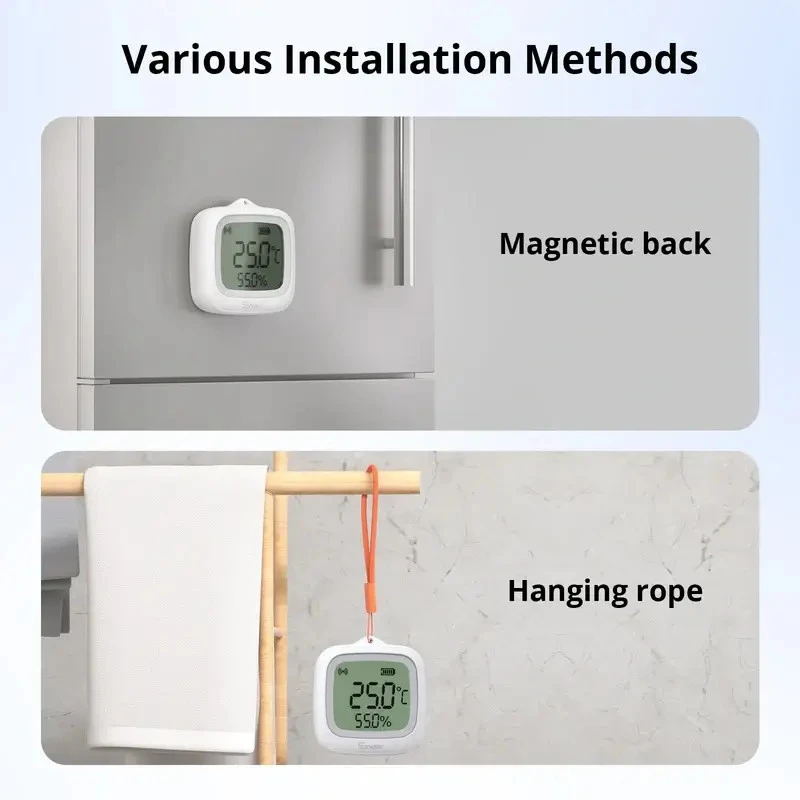 SONOFF SNZB-02WD IP65 Zigbee LCD inteligentný snímač teploty a vlhkosti