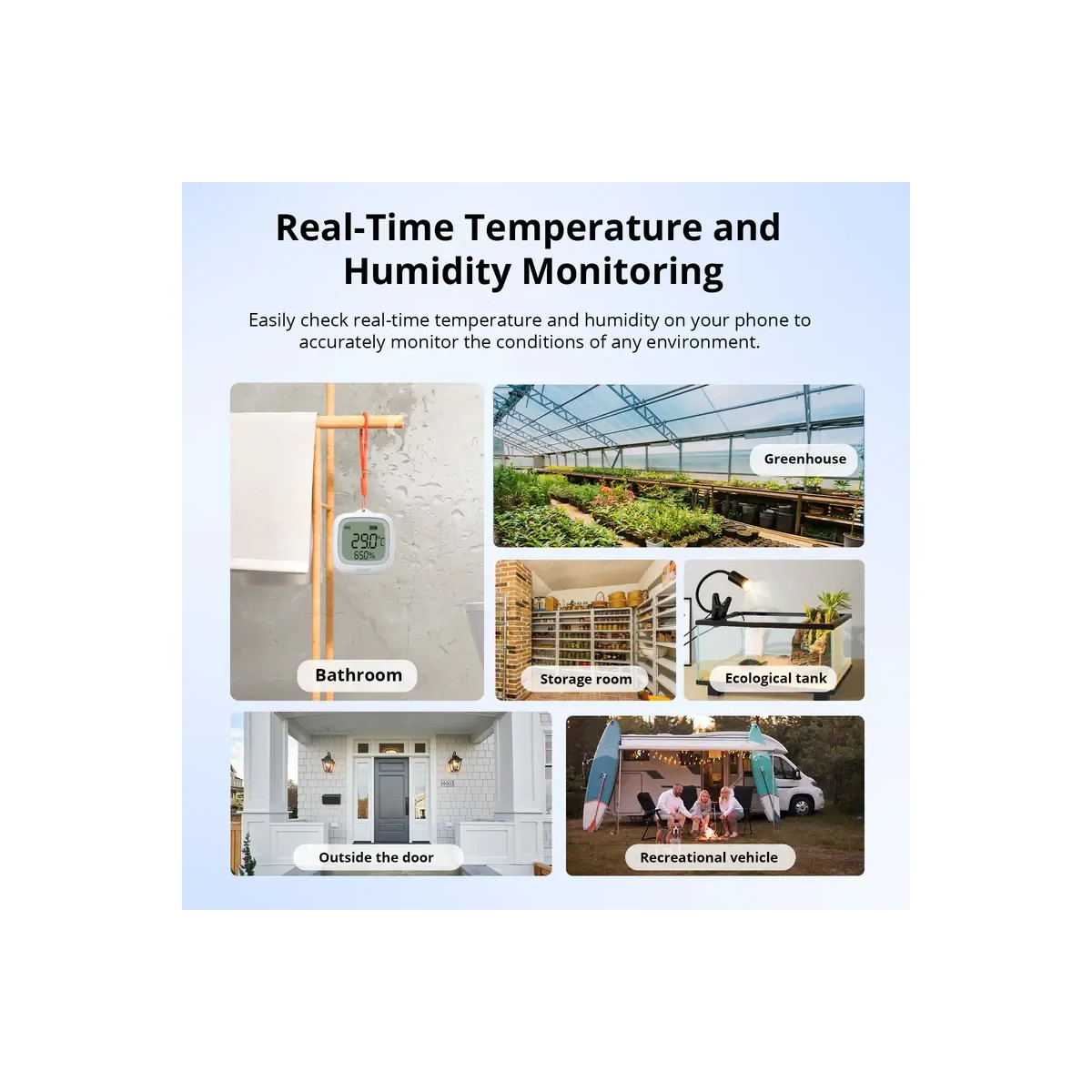 SONOFF SNZB-02WD IP65 Zigbee LCD inteligentný snímač teploty a vlhkosti