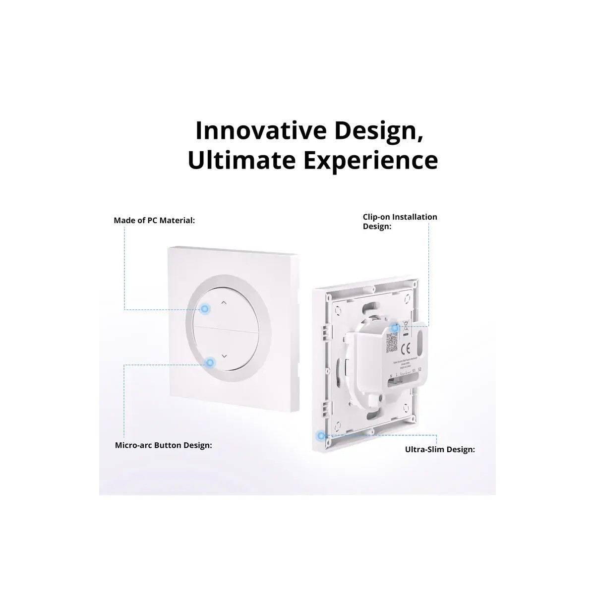 SONOFF ERBS Roller Shutter Wall Switch Enclosure for MINI-RBS