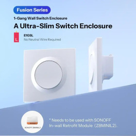 SONOFF E1GSL Wall Switch Enclosure for ZBMINIL2