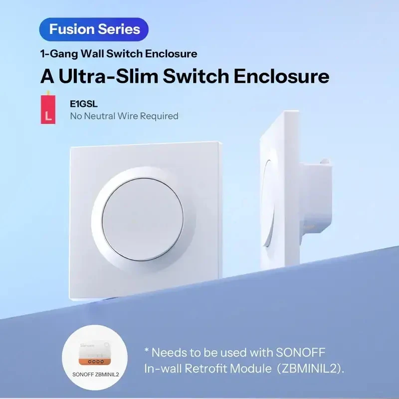SONOFF E1GSL montážny kryt nástenného vypínača pre ZBMINIL2