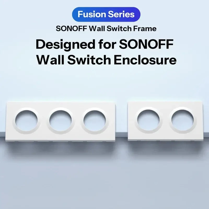 SONOFF EF2G Wall Switch Frame, 2-Gang for ERBS, E1GS and E1GSL switches