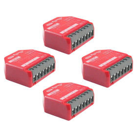 Shelly 1PM Gen4 4ks balenie - spínací modul s meraním spotreby 1x 16A (WiFi, Bluetooth, Zigbee, Matter)