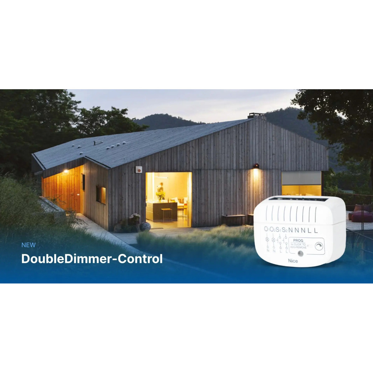 NICE DoubleDimmer-Control, Z-Wave dvojkanálový stmievač