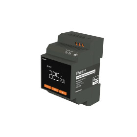 Heatit DIN Smart Thermostat, termostat na DIN lištu 3600W/16A, Čierny