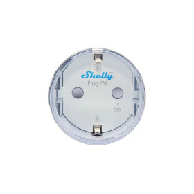 Shelly Plug PM Gen3 Bílá - zásuvka pro měření spotřeby bez relé (WiFi, Bluetooth, Matter)