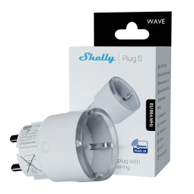 Shelly Wave Plug S LR Biela- inteligentná zásuvka s meraním spotreby (Z-Wave Long Range)