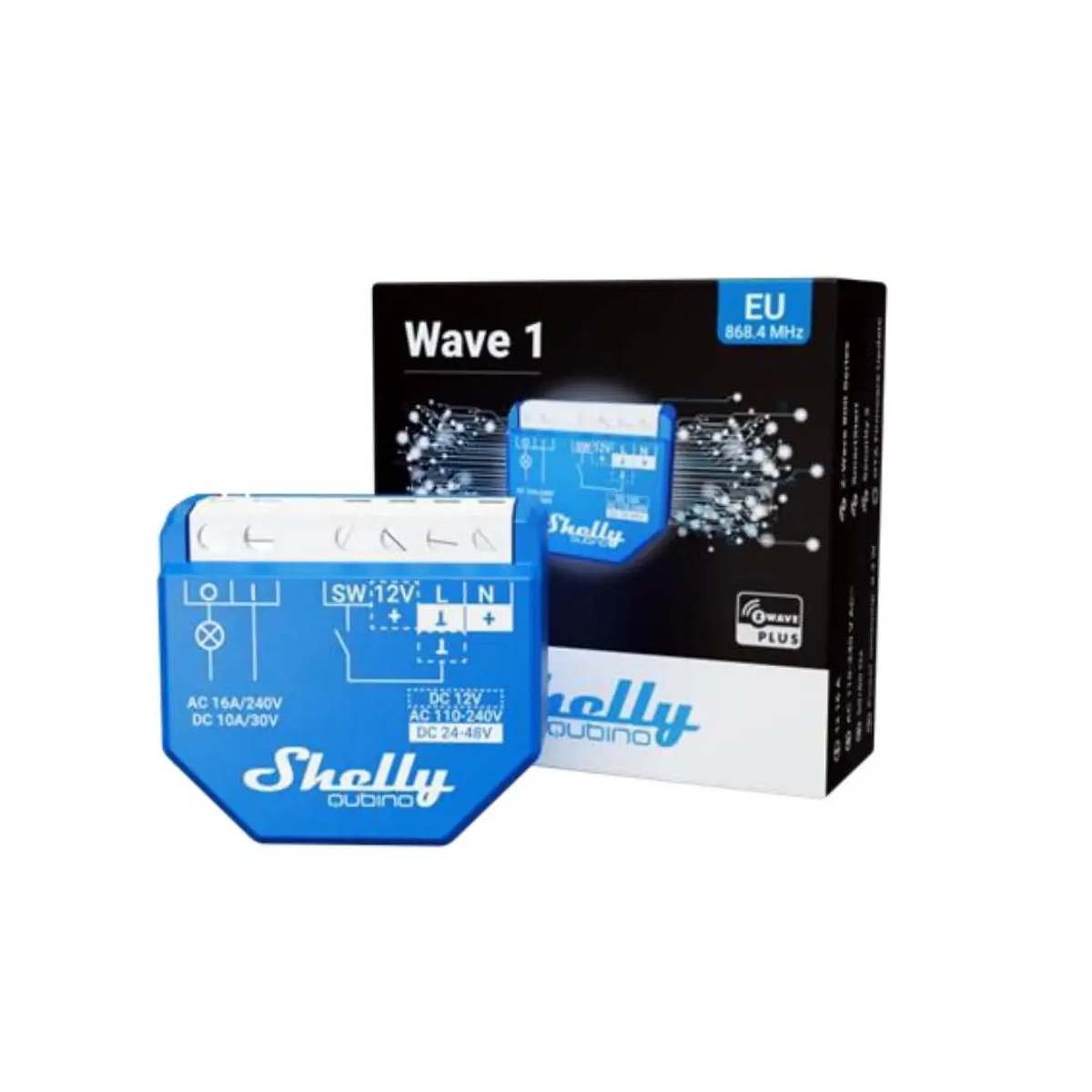 Shelly Wave 1 - spínací modul 1x 16A (Z-Wave)