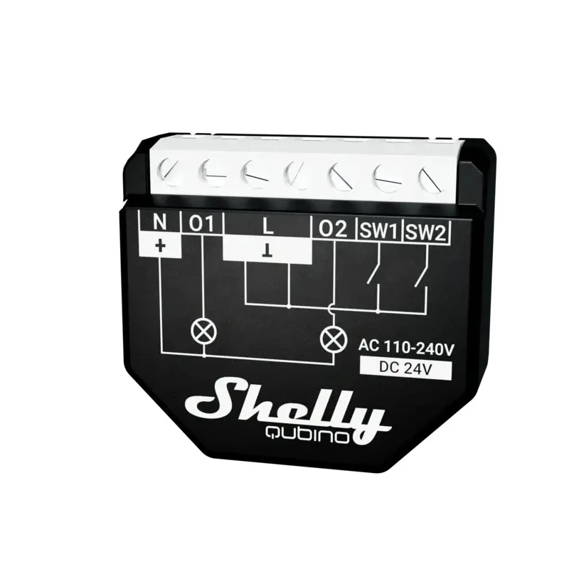 Shelly Wave 2PM - spínací modul s meraním spotreby 2x 10A (Z-Wave)