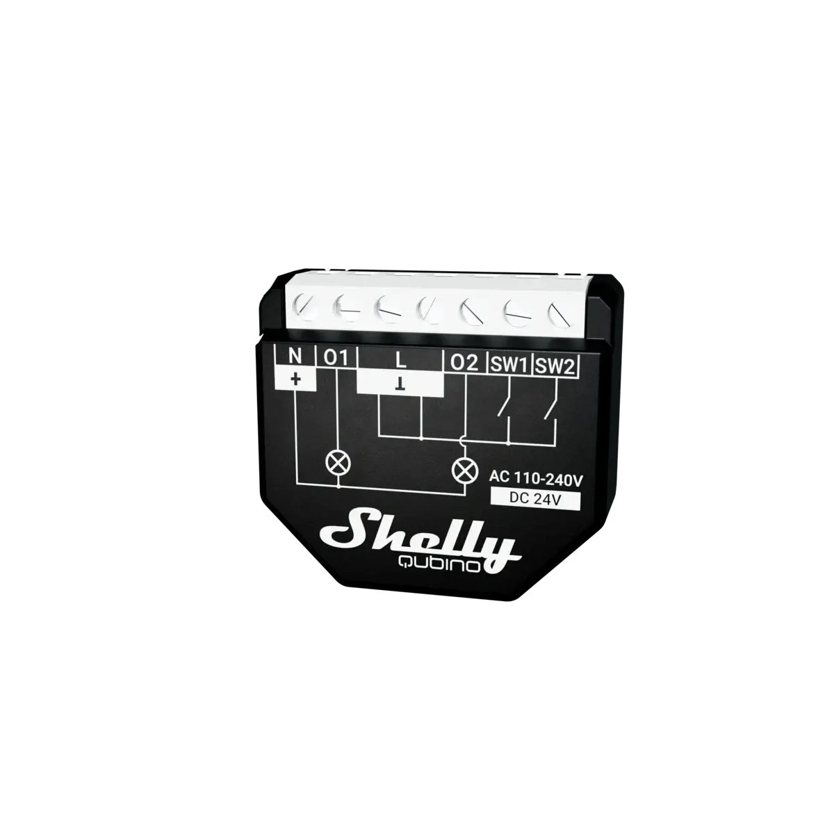 Shelly Wave 2PM - spínací modul s meraním spotreby 2x 10A (Z-Wave)
