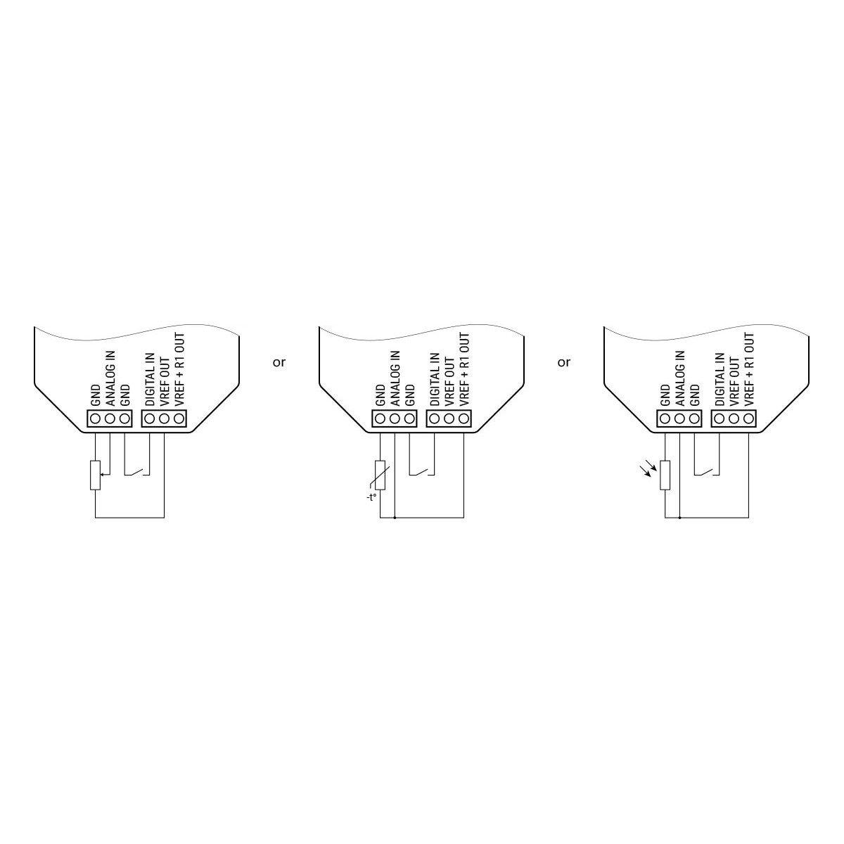 Shelly Plus Add-on wiring diagrams