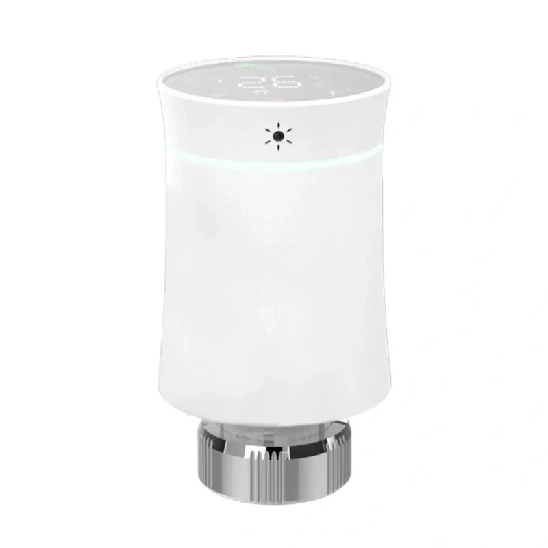 MOES ZigBee Tuya Inteligentný radiátorový ventil TRV BRT 100 Mini, biely