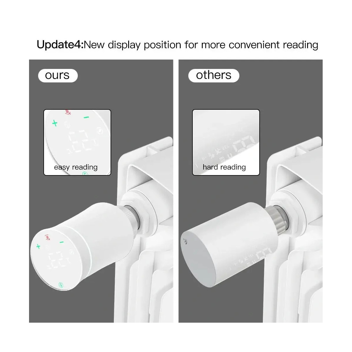 MOES ZigBee Tuya Inteligentný radiátorový ventil TRV BRT 100 Mini, čierny