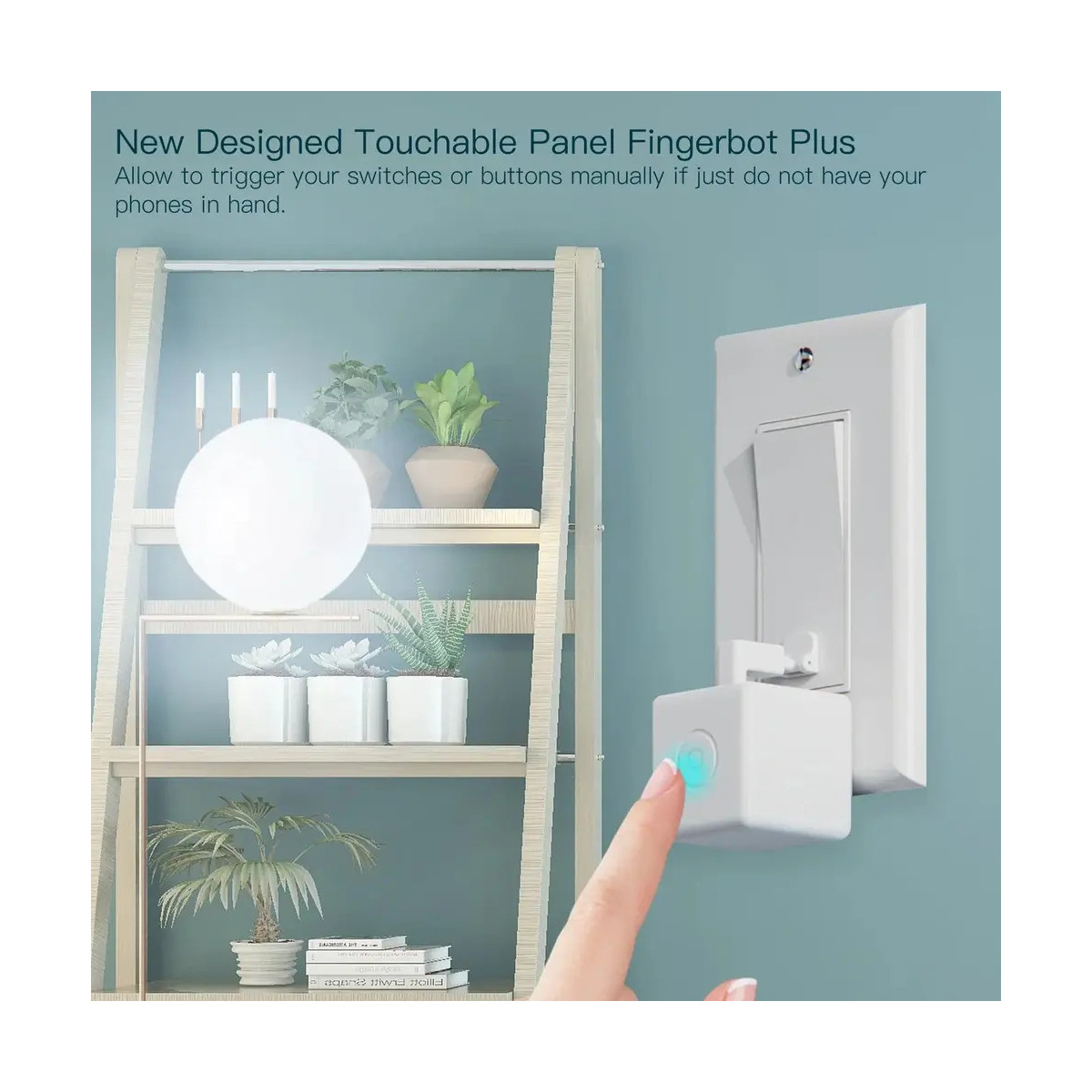 MOES Smart Fingerbot Plus, bezdrôtový dotykový spínač tlačidla ON/OFF, ZigBee