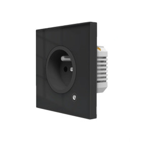 MOES ZigBee inteligentná zásuvka, meranie spotreby, typ E, Čierna