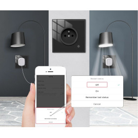 MOES ZigBee inteligentná zásuvka, meranie spotreby, typ E, Čierna