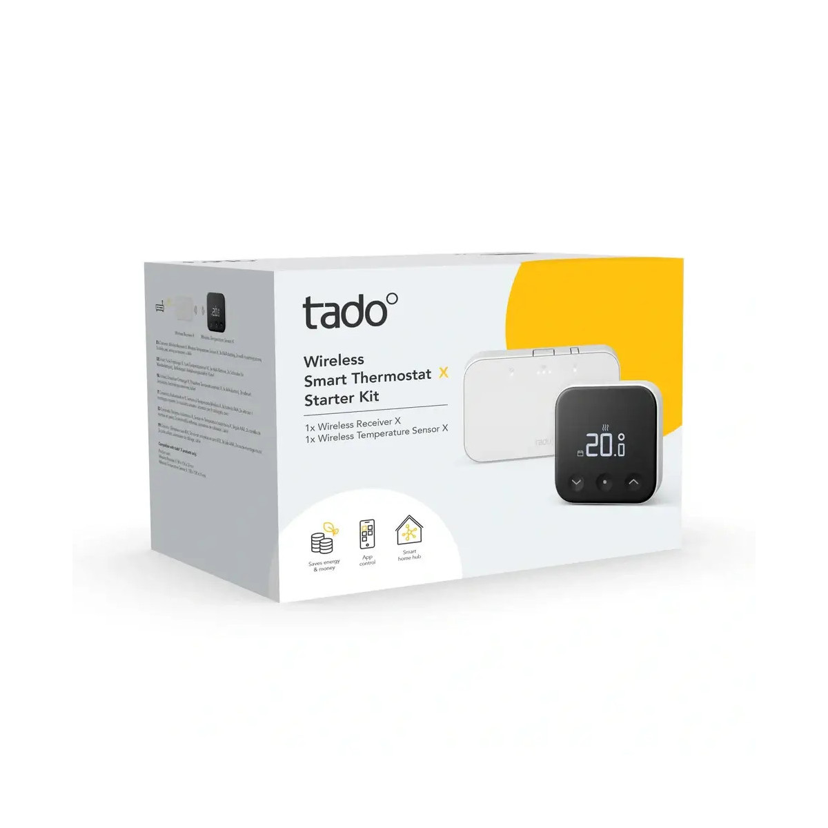 tado Wireless Smart Thermostat X - Starter Kit, sada bezdrôtového termostatu a prijímača