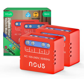 Nous B5Z ZigBee MINI Smart spínací modul (1 kanál, meranie spotreby), 2 kusy