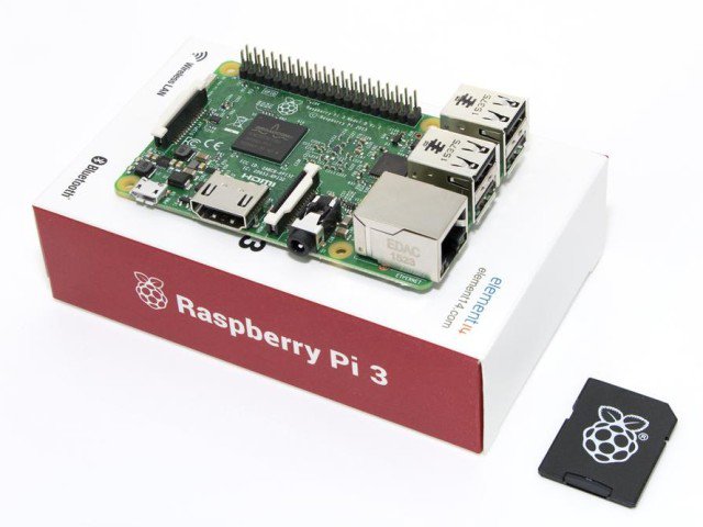 Raspberry Pi 3 Model B 1GB se 16GB NOOBS SD Kartou