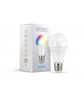 Barevná žárovka - AEOTEC LED Bulb 6 Multi-Colour (ZWA002-C), E27