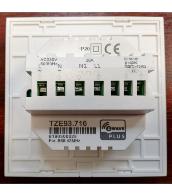 TKB Dotykový Termostat pro Elektrické Podlahové Topení (TZE93.716)