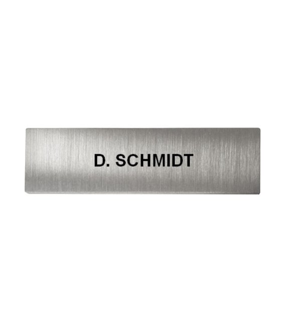 Nameplate for one call button DoorBird D21X, individual engraved
