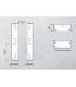 DoorBird IP Video Door Station D2102V, Flush-Mounting, Stainless Steel V2A, Brushed