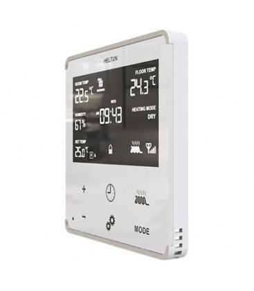 HELTUN Heating Thermostat (HE-HT01-WWM), Z-Wave termostat pro elektrické topení, Bílý