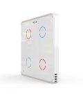 HELTUN Touch Panel Switch Quarto (HE-TPS04-WWM), Z-Wave wall switch 4 buttons, White