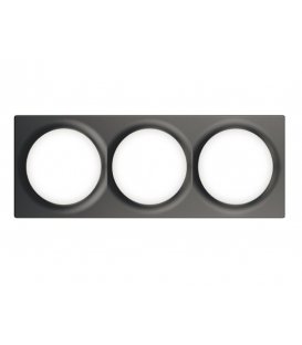 FIBARO Walli Triple Cover Plate Anthracite (FG-Wx-PP-0004-8)