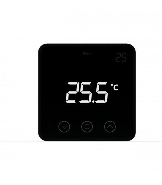 HEATIT Z-Temp2 Black, Z-Wave battery operated thermostat
