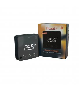 HEATIT Z-Temp2 Čierny, Z-Wave batériový termostat