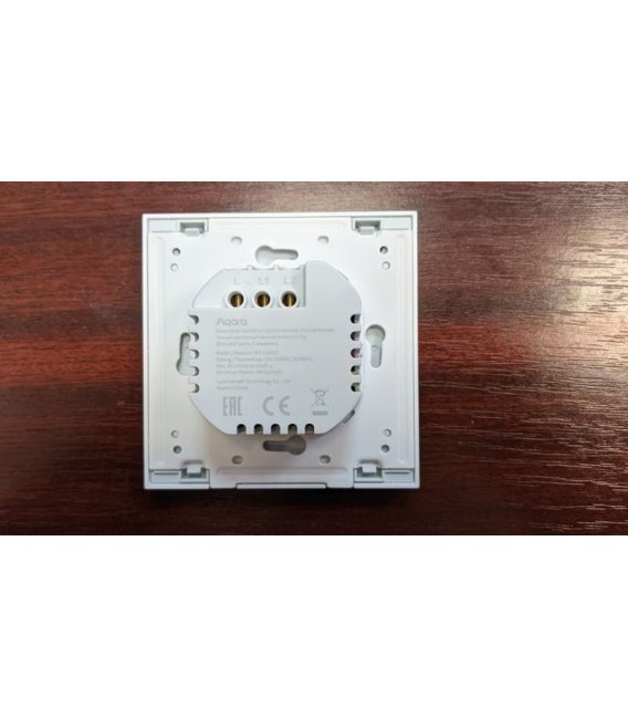 Zigbee vypínač s dvojitým relé - AQARA Smart Wall Switch H1 EU (No Neutral, Double Rocker) (WS-EUK02)