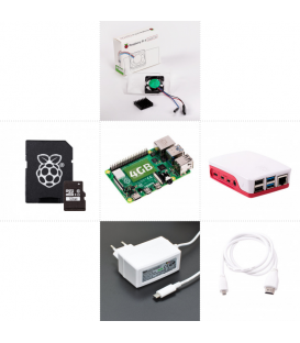 Zonepi set with Raspberry Pi 4, 4GB RAM, 32GB card, official box, white