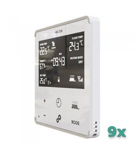 HELTUN Fan Coil Thermostat (HE-FT01-WWM), EKO Balení - 9 ks