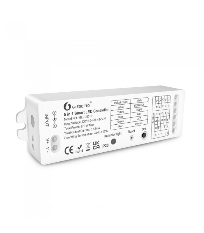 Terminal bezig faillissement GLEDOPTO Zigbee Pro 5-in-1 LED controller (GL-C-001P) - LED strip c...