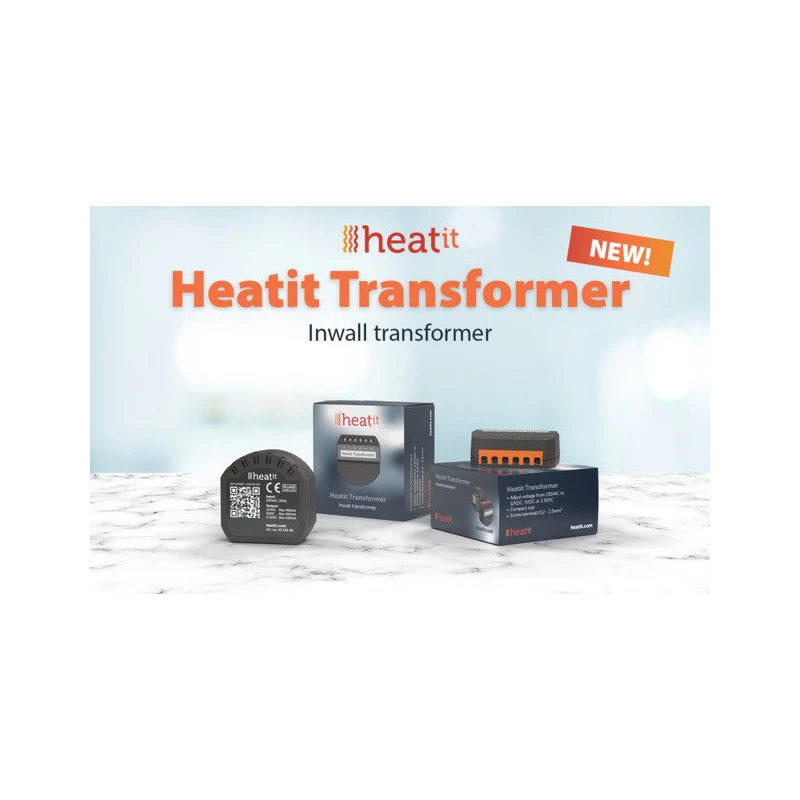 HEATIT Transformer, voltage converter from 230V AC to 12V/5V/3.3V DC