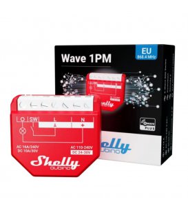 Shelly Qubino Wave 1PM - spínací modul s meraním spotreby 1x 16A (Z-Wave)