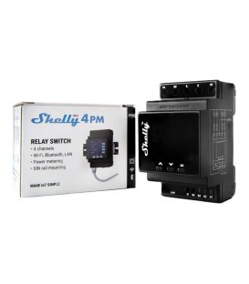 Shelly Pro 4PM - DIN rail Quad Relay Switch 4x 16A (LAN, WiFi, Bluetooth)