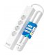 Meross Smart Wi-Fi Predlžovačka, 4 AC + 4 USB, MSS425FHK (EU Verzia)