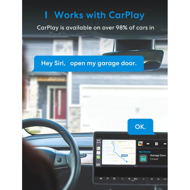 Meross Smart Wi-Fi Garage Door Opener, MSG100HK (EU version)
