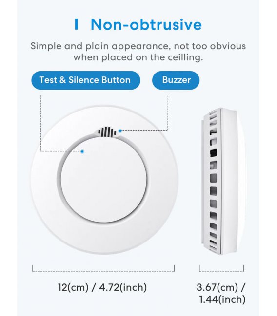 Meross Smart Smoke Alarm Kit, GS559AHHK (EU version